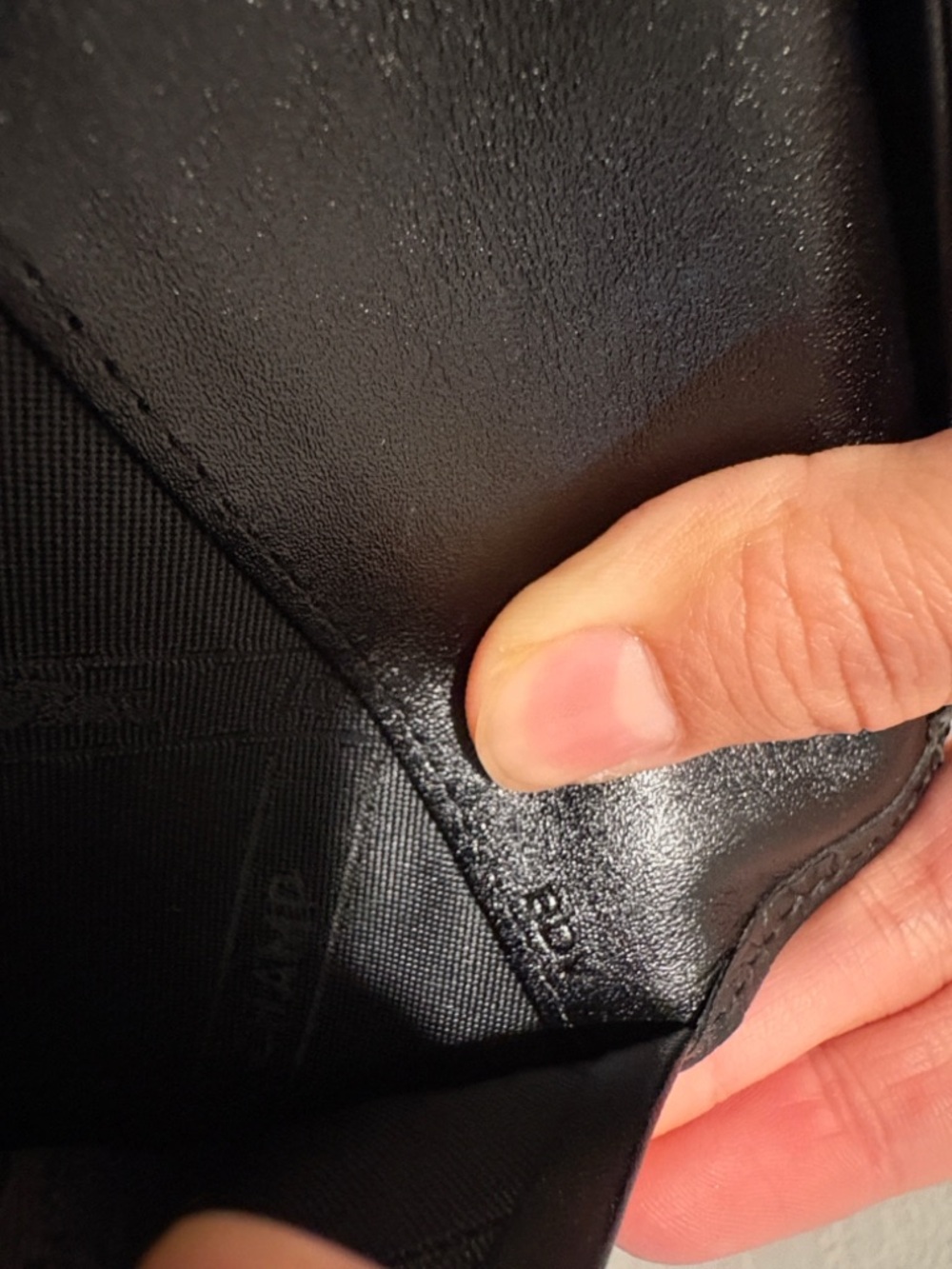 Longchamp Black Leather Croc Leather Embossed Long Snap Wallet - Picture 4 of 12